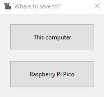Where to save to? window screenshot