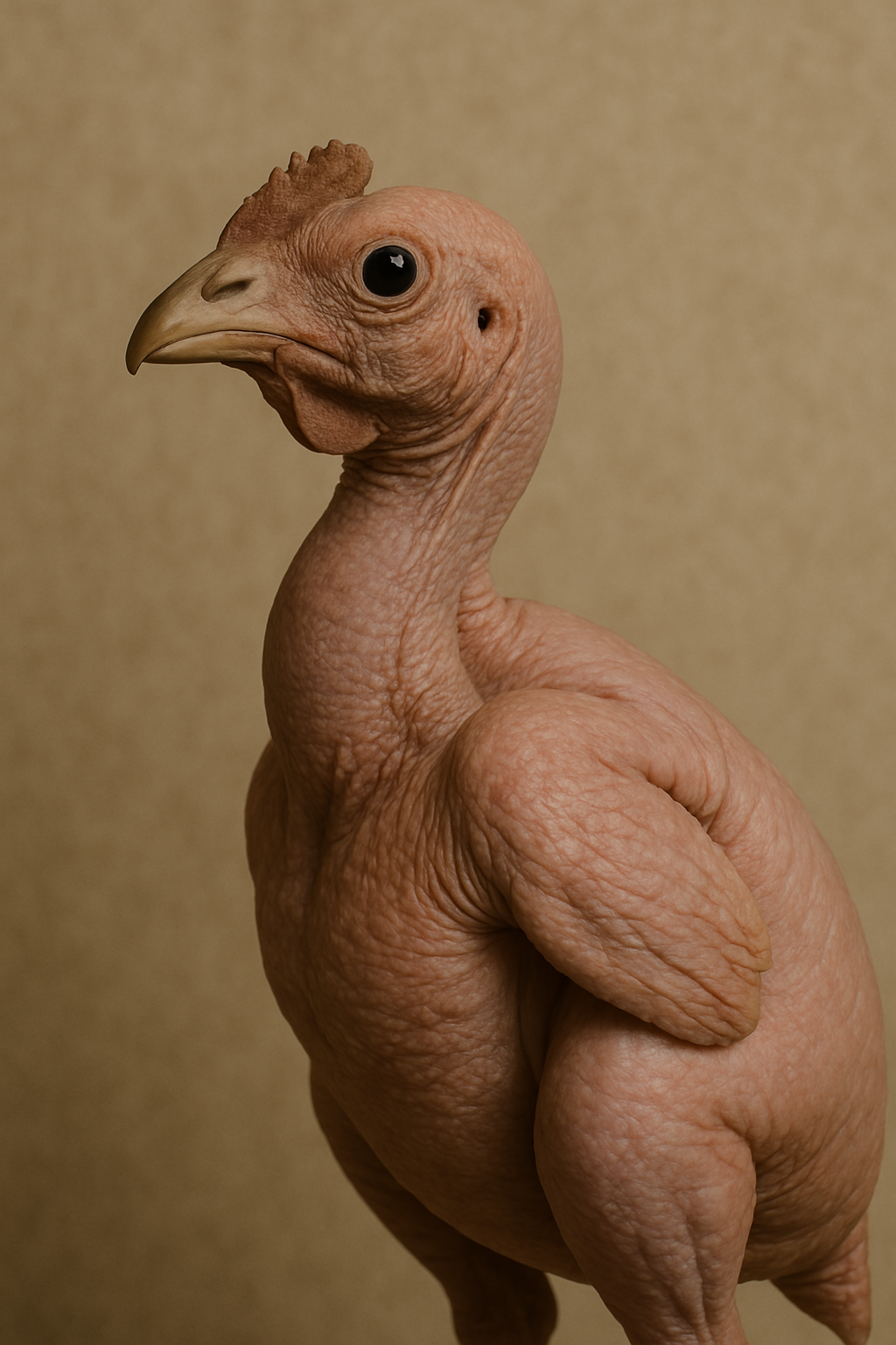 Example prompt success: bird without feather successfully shows a bird without any feather